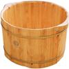 Beauty Salon Cedar Wood Foot Bucket, Thickened and Widened Foot Bath Bowl for 2 Persons, Portable Foot Bath Bowl with Lid, Solid Wood Natural Foot view 1