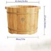 Beauty Salon Cedar Wood Foot Bucket, Thickened and Widened Foot Bath Bowl for 2 Persons, Portable Foot Bath Bowl with Lid, Solid Wood Natural Foot view 4