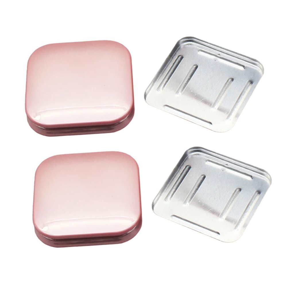 FOMIYES 4pcs Cosmetic Packaging Box Travel Container Square Highlighters Makeup Blush Empty Palettes for Blush Cosmetic Palettes Pans Empty Makeup Eyeshadow Dispenser Box Blank