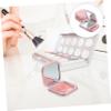 FOMIYES 4pcs Cosmetic Packaging Box Travel Container Square Highlighters Makeup Blush Empty Palettes for Blush Cosmetic Palettes Pans Empty Makeup Eyeshadow Dispenser Box Blank view 2