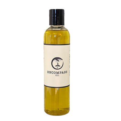 All Natural Encompass Oil, Body Oil, Hair Oil, Natural Skin Care, 8 oz (Plastic Bottle)