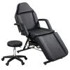 Facial Chair Massage Salon Tattoo Chair With Two Trays Esthetician Bed With Hydraulic Stool,Multi-Purpose 3-Section Facial Bed Table, Adjustable Beauty Barber Spa Beauty Equipment ( Color : Black ) view 1