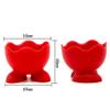3pcs Beauty Sponge Egg Stand Silicone Makeup Sponge Holder Makeup Blender Stand Container Pink Purple Hotpink view 2