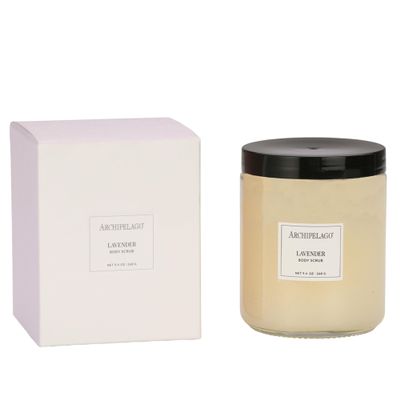 Archipelago Botanicals Lavender Body Scrub, Lavender with Bitter Orange & Sandalwood Hints, Exfoliate and Rejuvenate (9.4 oz)