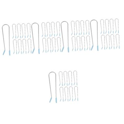 FRCOLOR 100pcs Hot Roller Clips Replacement Kit Hair Roller Clips No Crease for Blowout Look Perm Rod for Hair Perm Kit
