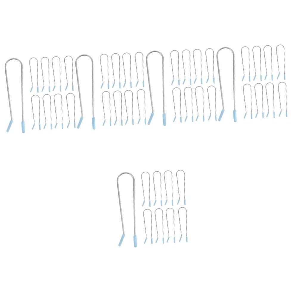 FRCOLOR 100pcs Hot Roller Clips Replacement Kit Hair Roller Clips No Crease for Blowout Look Perm Rod for Hair Perm Kit