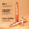 ABELYN 2-in-1 Cream Eyeshadow Stick 6 Colors Metallic Shimmer Eye Shadow Sticks & Highlighter Makeup Liquid Eye Shadow Pencil for Eyes (Pack of 6) view 3