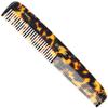 KENT 9T Fine Tooth & Wide Tooth Comb Detangler - Large Handmade Saw-Cut Dressing Comb - Wet/Dry Hair Comb for Women & Men, Made in England (Yellow Tokyo), 1 Count view 1