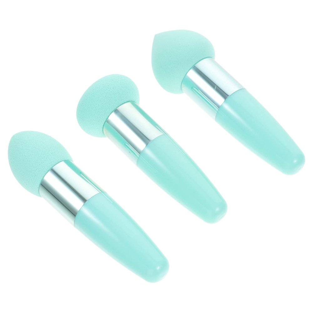 Beatifufu 3pcs Beauty Makeup Pen Portable Foundation Sponge Brush Applicators for Use Skin-friendly Makeup Tools for Application for Sharing