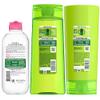 Garnier Back to School Bundle|Micellar Water (400mL) + Fructis Sleek & Shine Shampoo (22 Fl Oz), Conditioner (21 Fl Oz) (3 Items), 1 Kit (Packaging May Vary) view 2