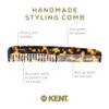 Kent 9T Fine Tooth & Wide Tooth Comb Detangler Hair Combs - Large Handmade & Saw-Cut Dressing Comb - Wet Hair Comb for Women, Durable Grooming Comb for Men, Made in England (Yellow Tokyo), 2 Count view 4