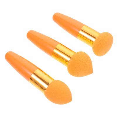 Beatifufu 3Pcs Makeup Sponge Portable Beauty Pens for Foundation Blush Mushroom-shaped Applicator for Wet Dry Makeup Skin-friendly Cosmetic Tools for Application