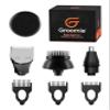 Groomie 7-Piece Men's Hair Clippers & Grooming Kit - Includes Precision Clipper, 3-5-7mm Clipper Guards, Ear & Nose Trimmers, Exfoliation Brush, and Pre-Shave Massager - Perfect for Beginners view 1