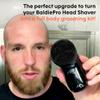 Groomie 7-Piece Men's Hair Clippers & Grooming Kit - Includes Precision Clipper, 3-5-7mm Clipper Guards, Ear & Nose Trimmers, Exfoliation Brush, and Pre-Shave Massager - Perfect for Beginners view 3