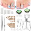 BLATOWN Ingrown Toenail Removal Kit, Ingrown Toenail Treatment, Ingrown Toenail Corrector Tools Come with Podiatry Toenail Braces, Ingrown Toenail Corrector Strips and Patch for Toe Pain Relief view 1