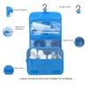 Lcsmaokin Large Capacity Toiletry Bag Travel Bag with Hanging Hook for Men and Women Waterproof Travel Cosmetic Bag Bathroom Storage Bag for Brushes Set, Full-Sized Shampoo, Toiletries, (Sky Blue) view 2