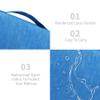 Lcsmaokin Large Capacity Toiletry Bag Travel Bag with Hanging Hook for Men and Women Waterproof Travel Cosmetic Bag Bathroom Storage Bag for Brushes Set, Full-Sized Shampoo, Toiletries, (Sky Blue) view 3