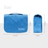 Lcsmaokin Large Capacity Toiletry Bag Travel Bag with Hanging Hook for Men and Women Waterproof Travel Cosmetic Bag Bathroom Storage Bag for Brushes Set, Full-Sized Shampoo, Toiletries, (Sky Blue) view 4