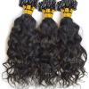 10inch Micro Link Hair Extensions Real Human Hair Water Wave 50g/Bundle 50strands Microlink Human Hair Extension for Black Women Beaded Invisilable Micro Ring Extension Natural Black view 4