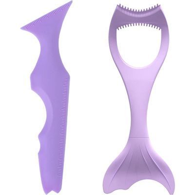 FOMIYES 2pcs Eyeliner Guard Silicone Makeup Stencils for Women Eyelash Applicator Mascara Drawing Aid Tool Easy to Clean Eye Makeup Tools for Application