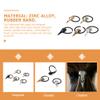 FOMIYES 5pcs Skull Hair Tie Hair Band for Men Skull Hair Clip Hair Claw Clips for Women Skull Hair Accessories Mens Hair Ties Elastic Ponytail Holders Hair Ties for Women Hair Ties for Men view 4