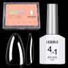 504Pcs Short Clear Almond Nail Tips & 15ML Nail Glue Bundle view 1