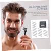 FOMIYES 100pcs Stainless Steel Face Safe Single Edge Shaving Cutter for Barbershop and Home Use and Convenient for Smooth Grooming view 4