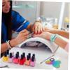 FOMIYES 1set Butterfly Shaped Nail Art Mixing Palette Spatula Professional Makeup Mixing Plate for Nail Polish Pigments and Foundation Easy to Clean Practical for Home Use view 3