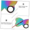 FOMIYES 1set Butterfly Shaped Nail Art Mixing Palette Spatula Professional Makeup Mixing Plate for Nail Polish Pigments and Foundation Easy to Clean Practical for Home Use view 4