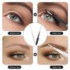 200 Pcs Micro Eyebrow Brushes With Cap, Multifunctional Eyebrow Spoolie Brush Brow Lamination Brush 2 Size Micro Spooly Lash Mascara Brushes Comb for Eyelash Lift Extensions Brow Clean(White, Black) view 3