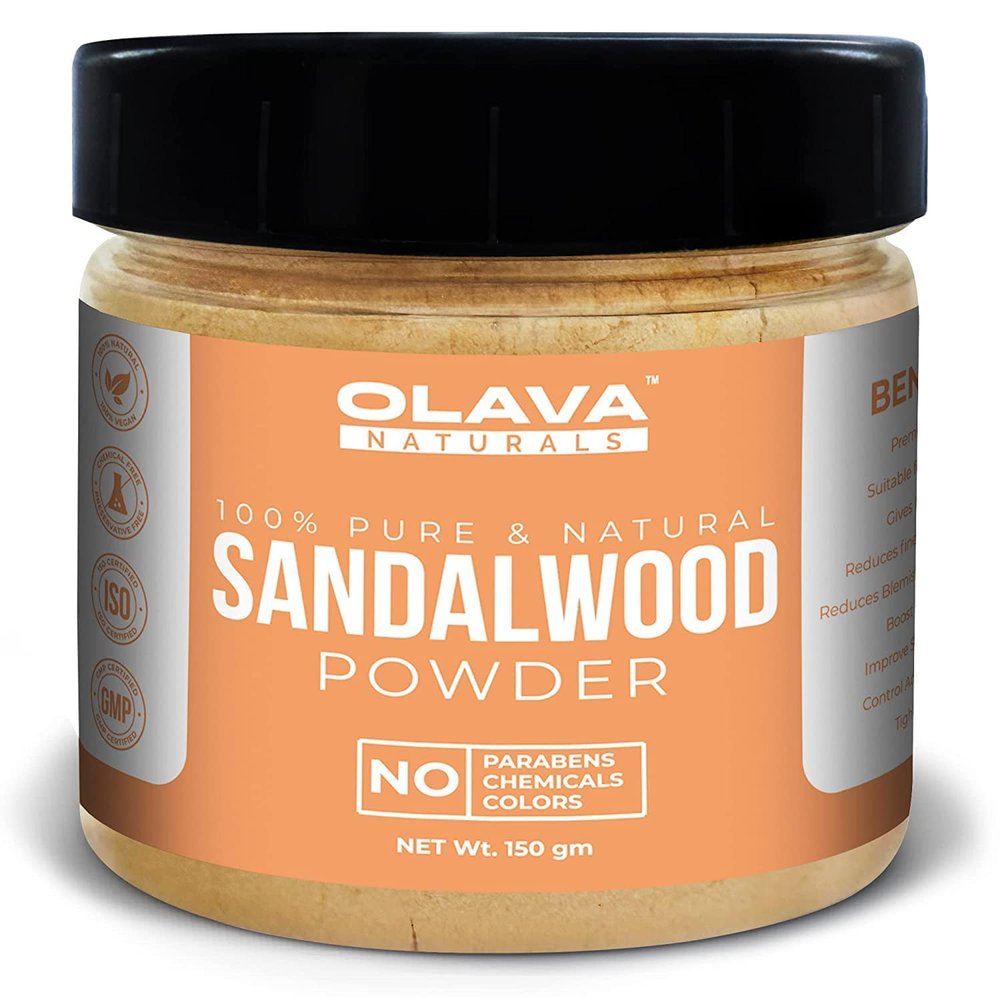 SENTA Sandalwood Powder For Face - 100% Pure & Natural Chandan Powder For Face Pack, Face Mask - Original Sandal Wood Powder For Puja - 150 Gm