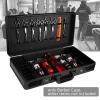 CNCEST Stylist Suitcase, Hairdresser Kit Professional Salon Hair Grooming Bag Organizer Scissors Trimmer Blade Comb Brush Barber Supplies with Shoulder Strap (Black) view 3