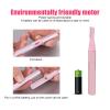 Eyebrow Trimmer, Portable Facial Hair Trimmer for Sensitive Skin, Pink Aluminum Mini Electric Gentle Facial Hair Remover for Women view 4