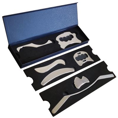 BYYDDIY Guasha Gifts Box Kit Stainless Steel Muscle Scraper Tools & Scraping Massage Tool Set (MB1SC1DLN)