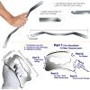 BYYDDIY Guasha Gifts Box Kit Stainless Steel Muscle Scraper Tools & Scraping Massage Tool Set (MB1SC1DLN) view 3