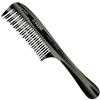 Kent 21T Black Graphite Large Detangling Comb, Wide Teeth for Thick Curly Wavy Hair. Long Hair Detangler Comb For Wet and Dry. Handmade of Quality Cellulose, Saw-Cut Hand Polished, Made in England view 1
