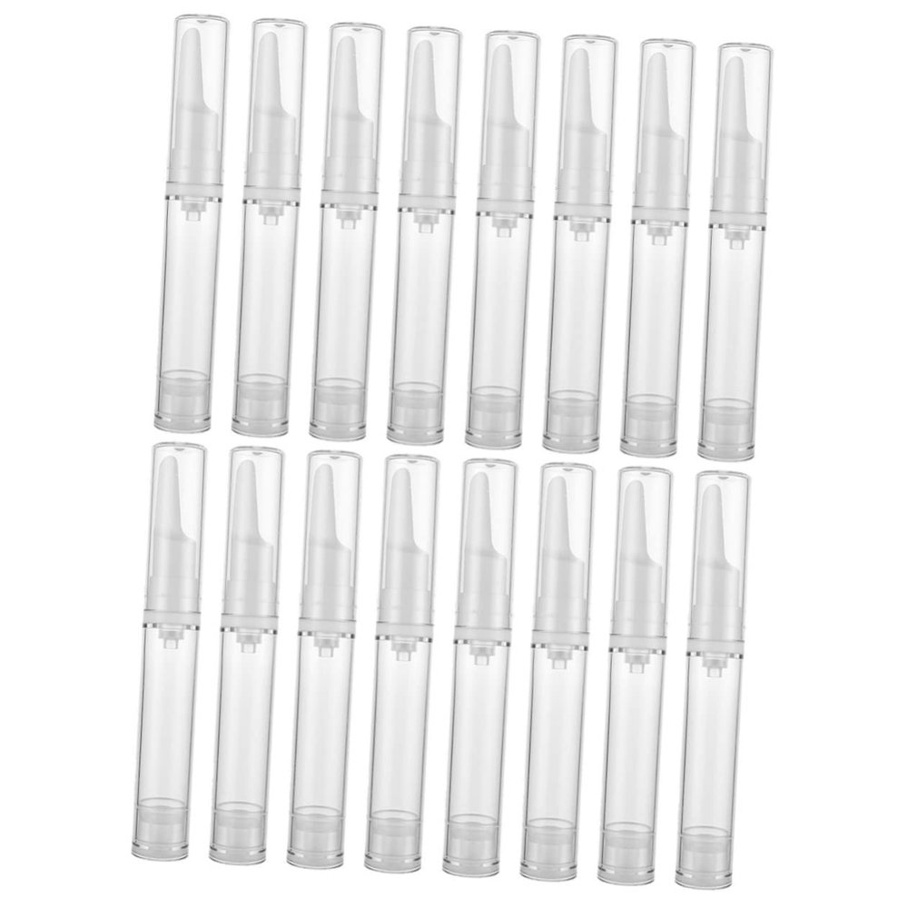 Beaupretty 16pcs Airless Pump Bottles for Eye Serum Refillable Cosmetic Containers Vacuum Dispensers for Travel Lightweight and Portable for Lotions and Serums