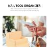 Beavorty Box storage box manicure bit display stand nail tech supplies nail holder nail drill holder rack drill holder for makeup organizer drill bit log small pencil holder office view 2