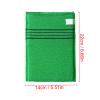 Korean Scrubbing Cloth Mitt Exfoliating Washcloth - 10pcs Body Scrubber and Washcloth Set for Smooth Skin - Natural Mitts for an Exfoliating Shower - Soft and Durable. (Green) view 3