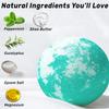 Magnesium Menthol Fizzing Bath Bomb Eucalyptus Peppermint Epsom Salt Refreshing Bubble Spa with Essential Oil Infused Post Workout Sore Muscles Recovery Gift view 3