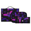 MNSRUU 3 PCS Toiletry Bag Purple Bat Gothic Hanging Makeup Bag for Toiletries Travel Toiletry Bags Set for Traveling, Travel Organizer for Accessories view 1