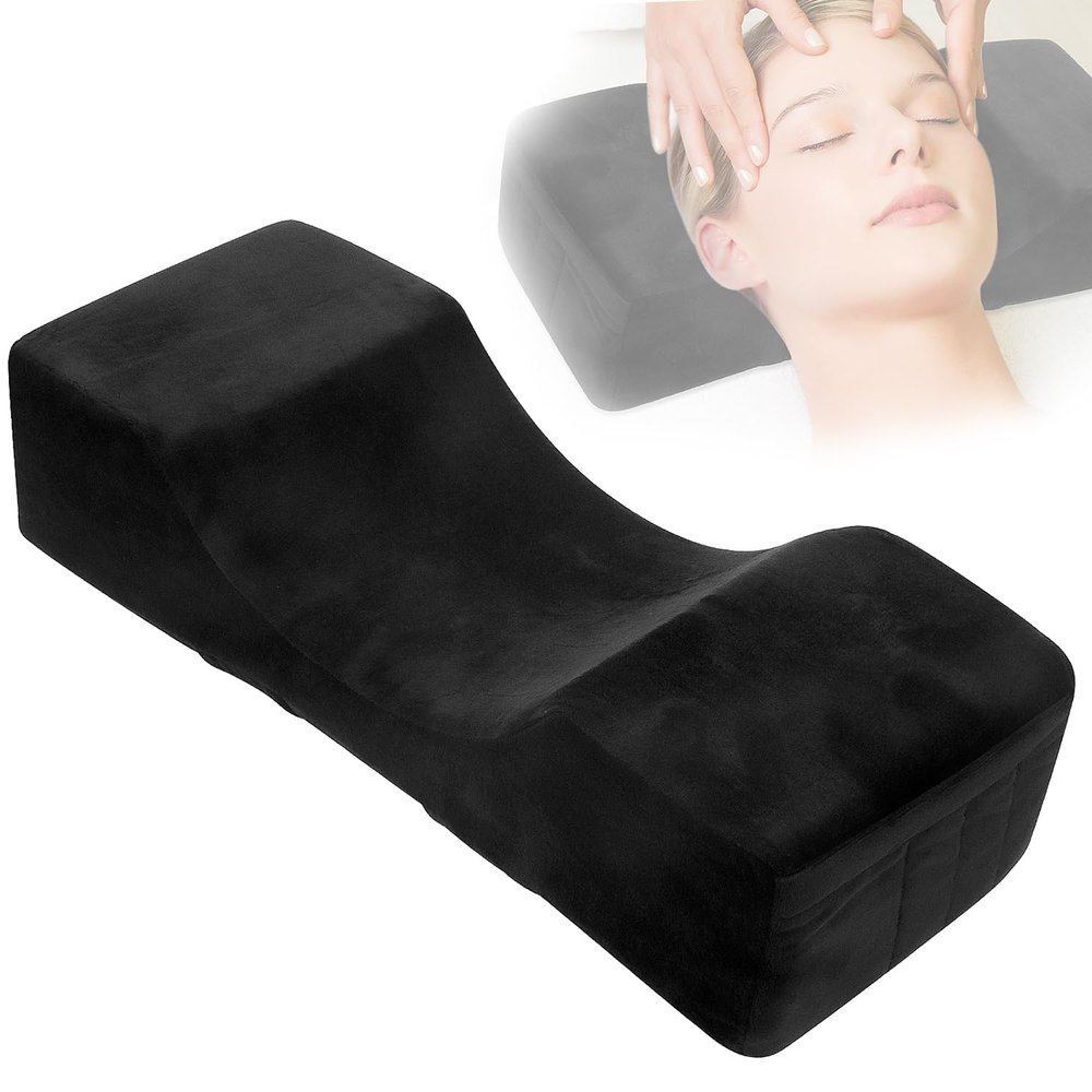 Beauty Salon Eyelash Extension Velvet Lash Pillow Beauty Salon Memory Foam Neck Pillow for Lash Extension Grafting Make Up Protect Neck