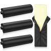 Ripeng 4 Pcs Half Round Massage Table Bolster Pillow Pad Semi-Round Massage Pillow Cushion with Strap Handle Black Durable Professional Bolster Support Pad for Leg, Knee, Neck, Back, Spa view 1