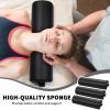 Ripeng 4 Pcs Half Round Massage Table Bolster Pillow Pad Semi-Round Massage Pillow Cushion with Strap Handle Black Durable Professional Bolster Support Pad for Leg, Knee, Neck, Back, Spa view 4