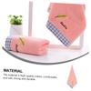 UPKOCH Comfortable Cotton Washcloth Towel Absorbent Face Towel for Home Travel Spa Thick and Soft Embroidered Design Leaf view 4