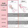 617 CTNRRL Heated Electric Eyelash Curlers, Handheld Portable Eyelash Curlers,3 Heating Modes Stable Temperature No Harm to Lashes Quick Pre-Heat for Women Makeup Accessories (Pink),1 Count view 2