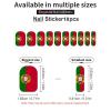 Linkasi Portugal Flag Nail Stickers for Women Girls Manicure Waterproof Membrane Nails Decoration Accessories (Pack of 5) view 3