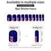Linkasi New Zealand Flag Nail Stickers for Women Girls Manicure Waterproof Membrane Nails Decoration Accessories (Pack of 5) view 3