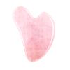 FUIYOOCEN Gua Sha Facial Tools, Natural Rose Quartz Guasha Tool for Face, Double Chin & Jawline, Gua Sha Stone Self-Skin Care Face Stone Gua Sha Tools for Women, Pink view 1