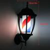 Barber Pole Light Rotating Illuminating White Blue Red Stripes Barber Pole Light Salon Barber Shop Sign Illuminating Rotating Red White Blue Strips Waterproof Save Energy Wall Lamp view 2